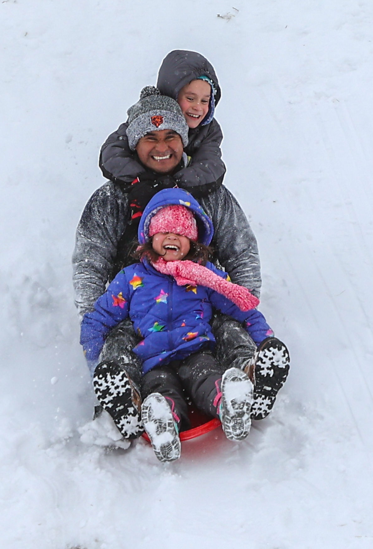 Winter sledding